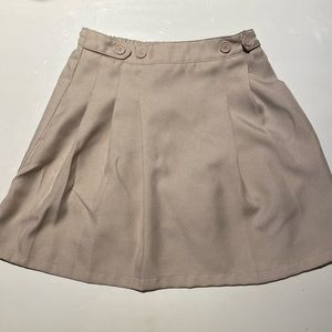 Chaps tan uniform skirt